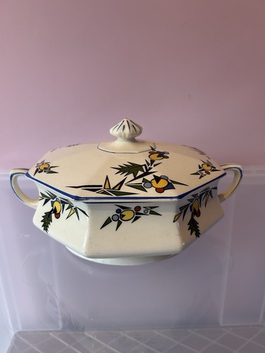 Vintage art eco lidded tureen - art,