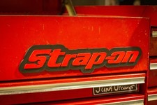 Strap-On Magnetic Novelty Tool Box Badge 3D Printed | "Snap-On" Badge