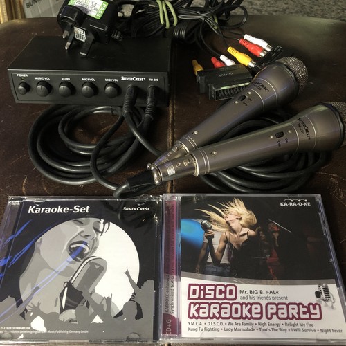 Silvercrest karaoke set mics - silvercrest,