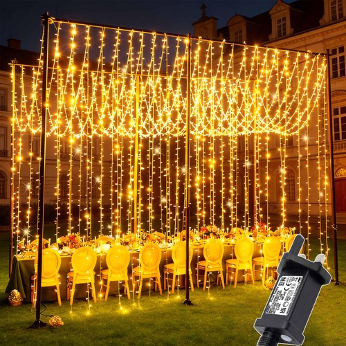 Curtain lights outdoor 6mx3m - curtain,