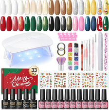 Gel Nail Polish Kit with LED