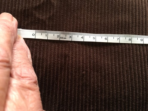 Cotton corduroy dark chocolate