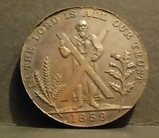 1859 Freemasons Masonic Token