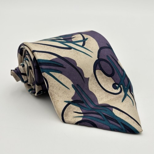 Vintage adolfo silk madder tie - silk,