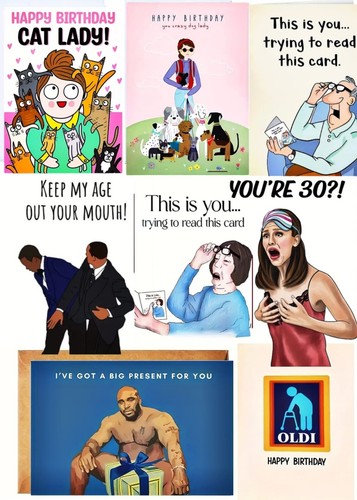 Funny birthday card - birthday, joke