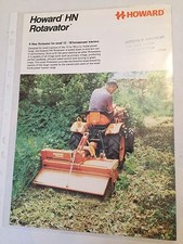 HOWARD Rotavator HN Compact tractor size Original 1978 Vintage Sales Brochure