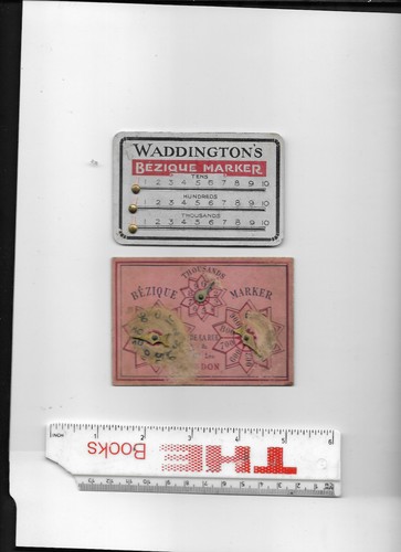 Vintage bezique markers - bezique,