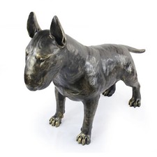 Bull Terrier, Bully - Life-size dog statue, 1:1 scale figure, statue for the gar