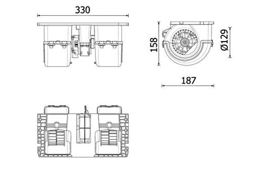 Mahle interior blower - mahle, for