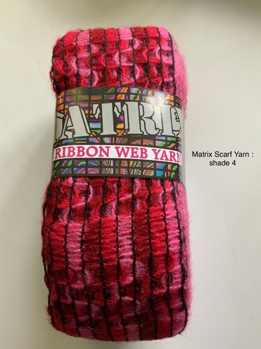 Matrix scarf ribbon web yarn - matrix,