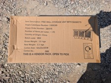 Argos Pine Wall Storage Unit