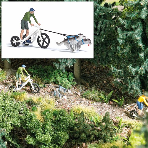 Diorama set huskie scooter - set,