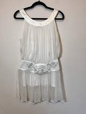 Tsega White Sleeveless Chiffon