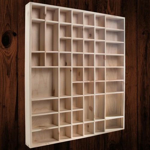 Large wooden display cabinet - large,