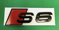 Audi S6 Black Boot Badge Tail