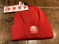 KAPPA  RIB TURN UP  BEANIE BRAND NEW WITH TAGS OSFM RED