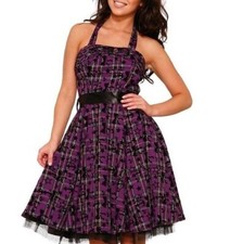 H&R London Plaid Dress Star