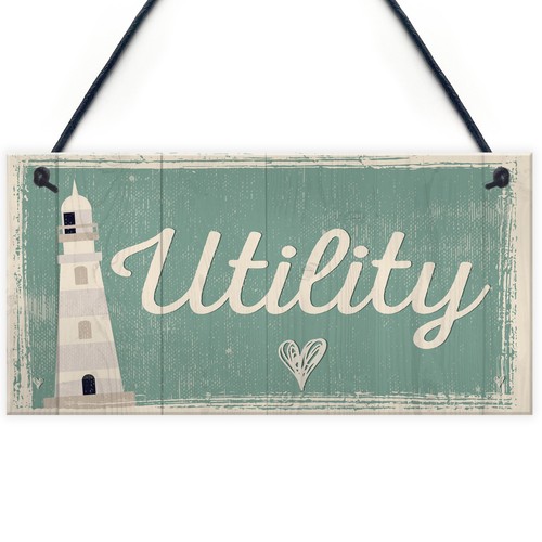 Utility room sign hanging - utility,