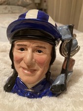 Royal Doulton Character Jug: D7111 Willie Carson O.B.E Limited Edition 0096/2500