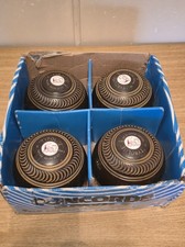 vintage Taylor-Rolph Tyrolite Lawn Bowls Size 5 Bias 3 Set Of 4 brown