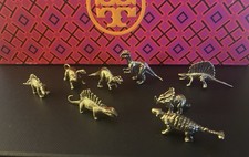 8 Jurassic Bronze Dinosaur