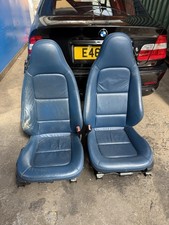 BMW E36 Z3 Individual Topaz Blue Interior Console Door Cards Seats Gaitors 8/10