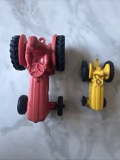 Tomte laerdal ford farm tractor in red vintage original toy from the 1960s