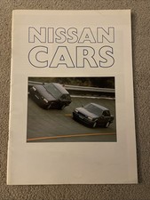 Nissan Cars Brochure 1987 Micra Sunny Bluebird Prairie Silvia Laurel 300 ZX etc