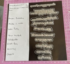 Hot Foiling Sentiments And Dies