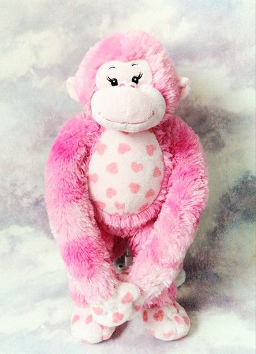 Build bear pink hugs fur - bear,,