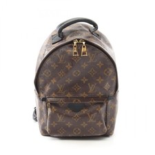 LOUIS VUITTON Palm Springs BackpackPM M44871 Monogram canvas Brown Black Used LV