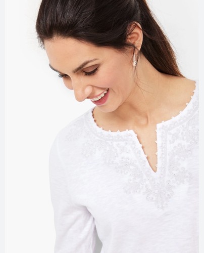 Talbots embroidered tunic - tunic, top