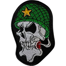 Army Skull Patch Iron Sew On