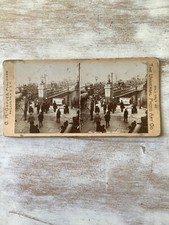 Stereograph Stereoscope View Slide Card 19th Century Victorian London Bridge