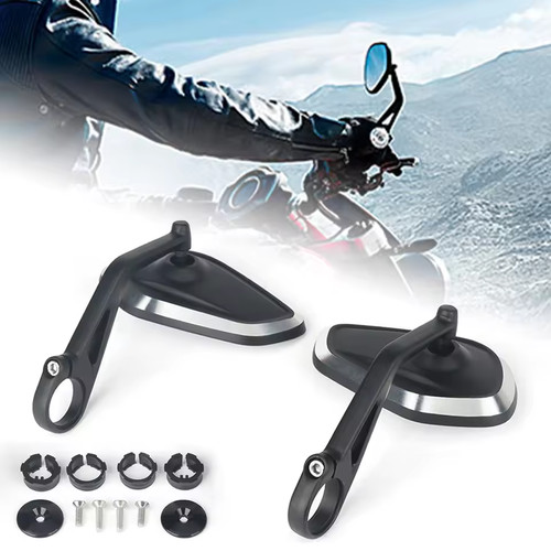 Cnc handlebar rearview mirrors - handlebar,