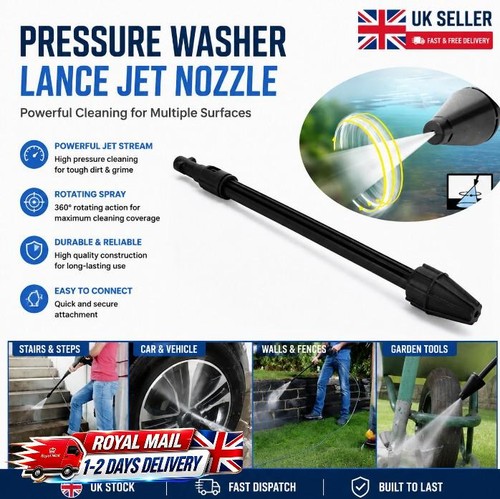 Pressure washer lance - pressure, bar