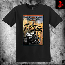 Harley-Davidson Motorcycles Premium Unisex Vintage Biker T-Shirt S–3XL 🎃