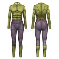 Uk Hulk Avenger Muscle Jumpsuits Superhero Cosplay Clothes Halloween Fancy Dress