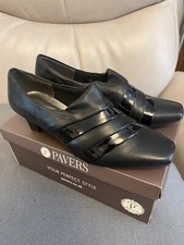 Pavers Black Patent Shoes Size 5