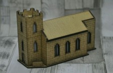 Home made 1/56 church model kit. Perfect for miniature scenes, model railway