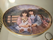 Vintage BRADFORD EXCHANGE Sisters Share Springtime Hope Collector's Plate 1998