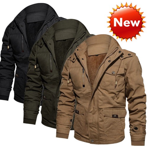 Mens winter fleece hooded - winter, warm