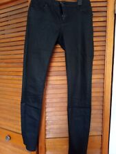 Zara Woman Black Skinny Coated Jeans Size S Eur 36