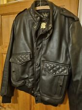 Kett Leather Biker Jacket Vintage 70s 80s Brand NEW! Motorcycle Jacket  size 42