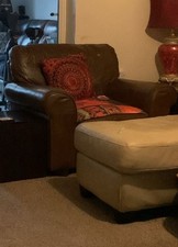 Tan Salisbury Leather Armchair Good Condition Great Condition Great Price Item