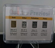 Valcambi ESG Quattro pack Gold,silver,platinum,palladium 1 Gram of Each Capsule.