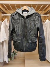 RIVER ISLAND UK 10 BLACK COAT