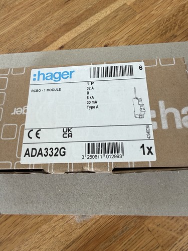 Hager ada316g 16a rcbo b - ada316g, rcbo,