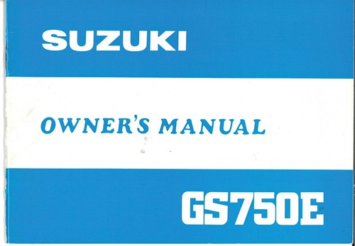 Suzuki 1980 model gs750e - model,