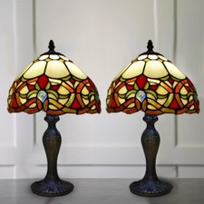 Pair of 2 Tiffany Style 10